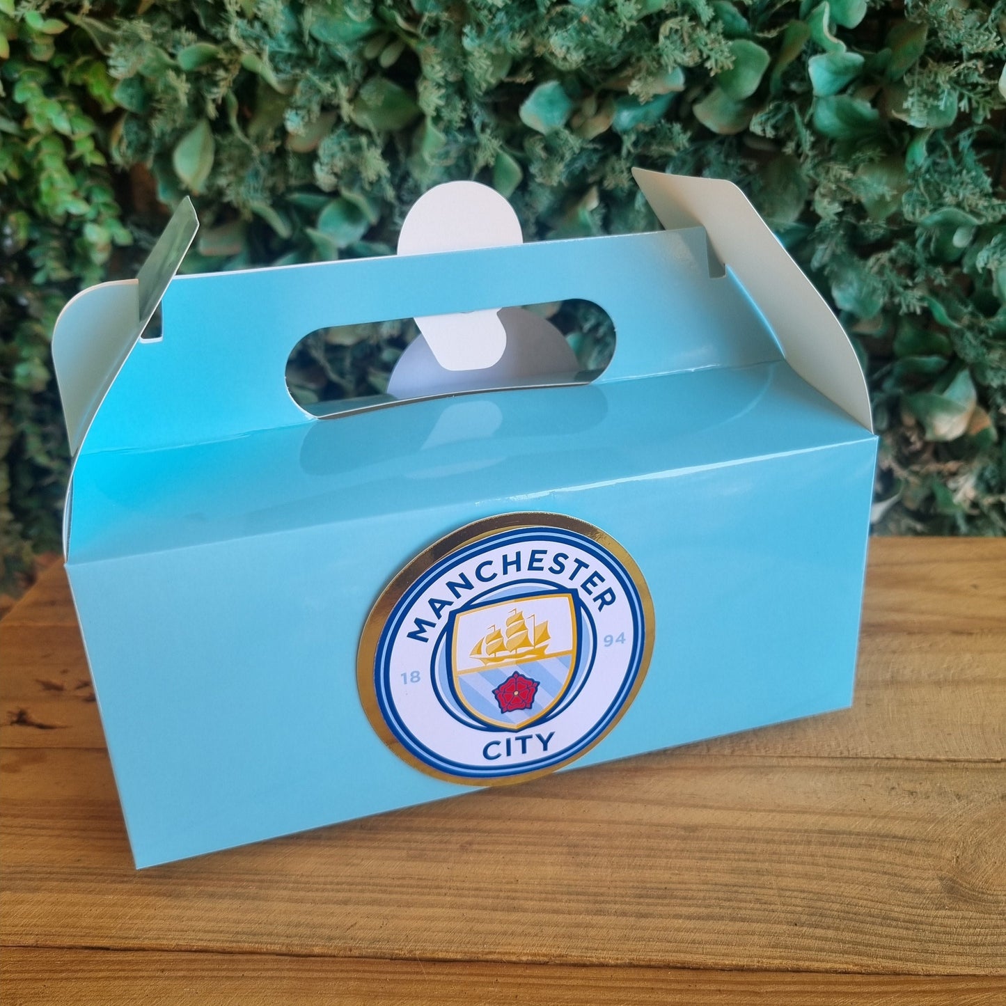 MANCHESTER CITY PARTY PACK 5 BOXES only, personalized kiddies birthday party themed decor party boxes customized