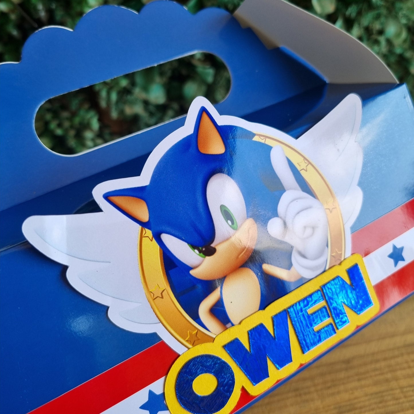 SONIC PARTY PACK 5 BOXES only, personalized kiddies birthday party themed decor party boxes customized