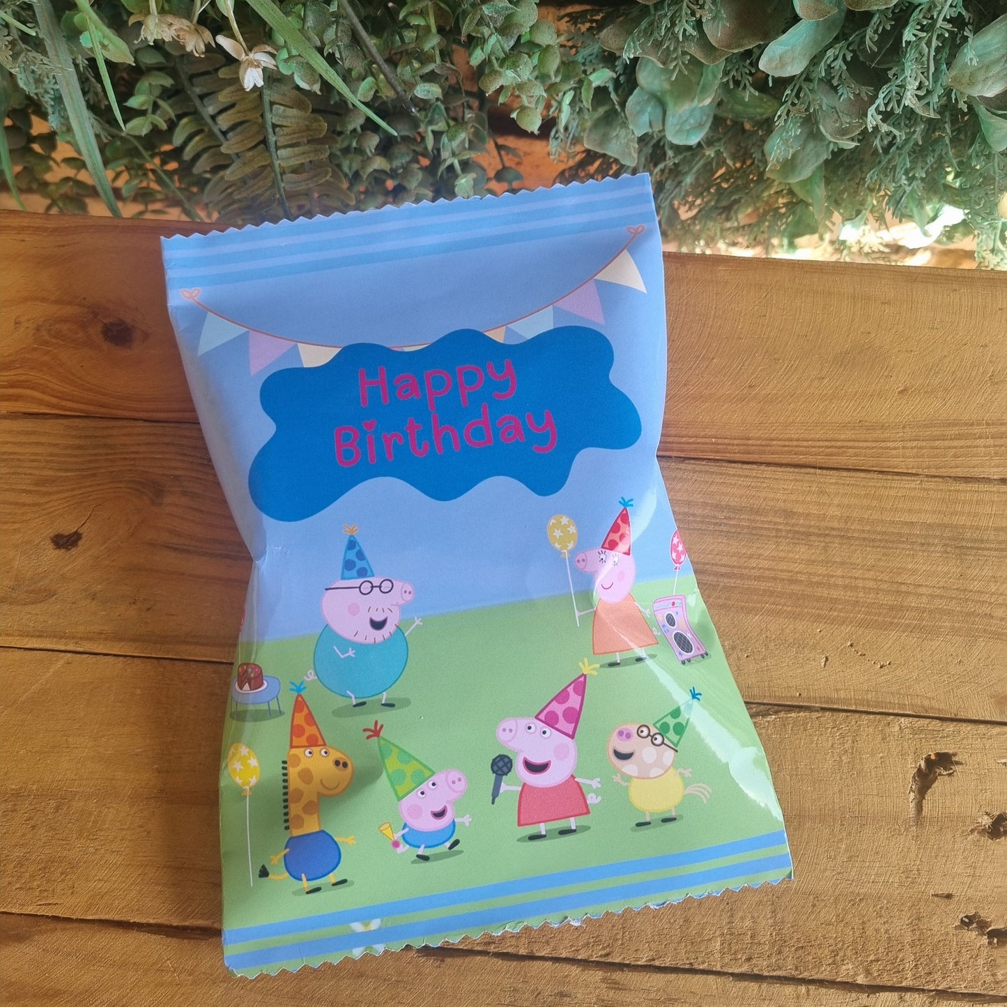 Peppa Pig Chip Bag Party Pack  Set of 10 Muddy Puddles Blue