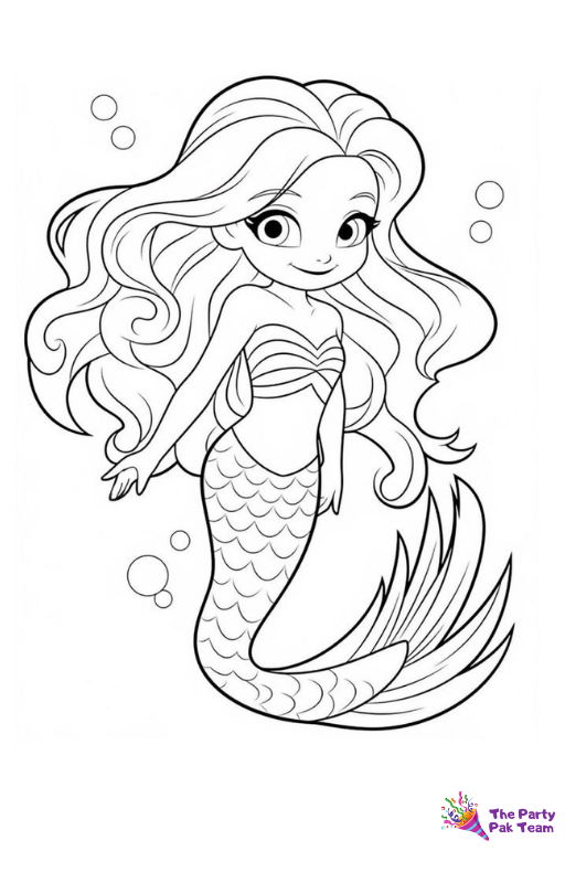 Mermaid Coloring Pages