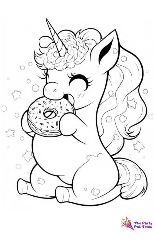 Unicorn Coloring Pages