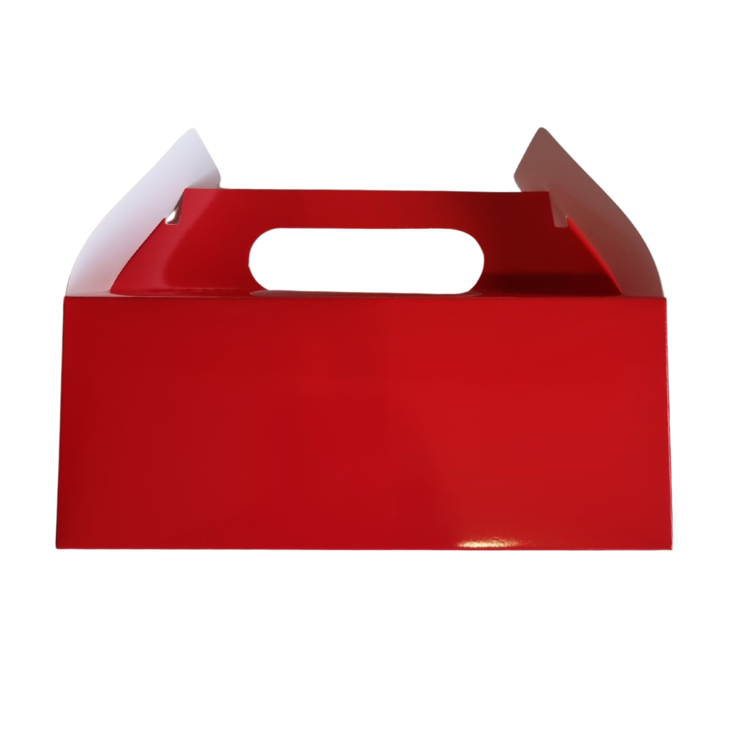 Plain Party Box Pack of 10 Red