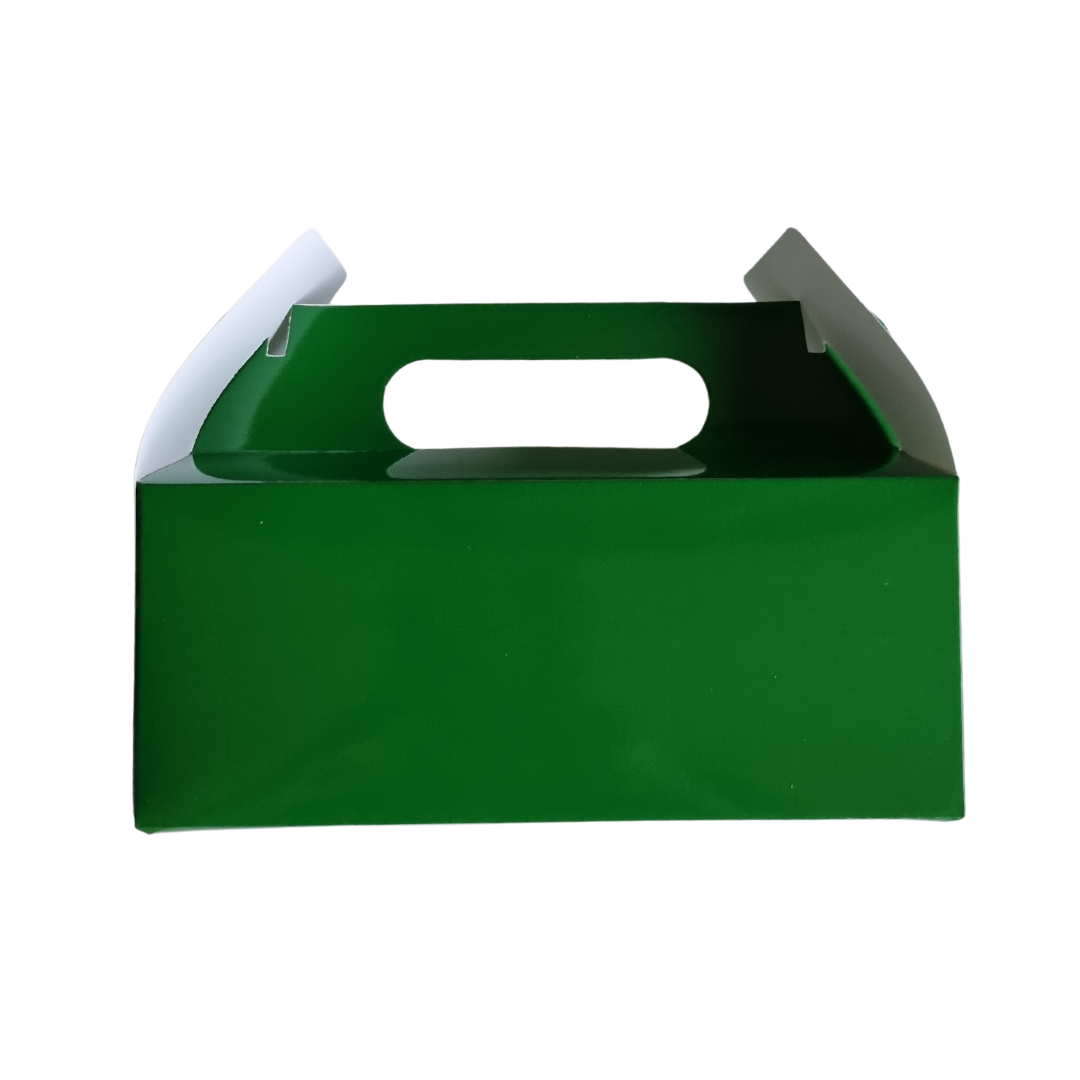 Plain Party Box Pack of 10 Forest Green