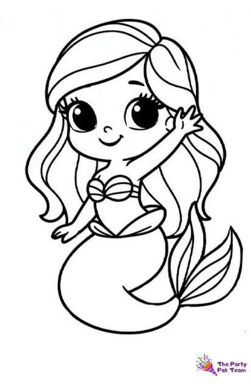 Mermaid Coloring Pages