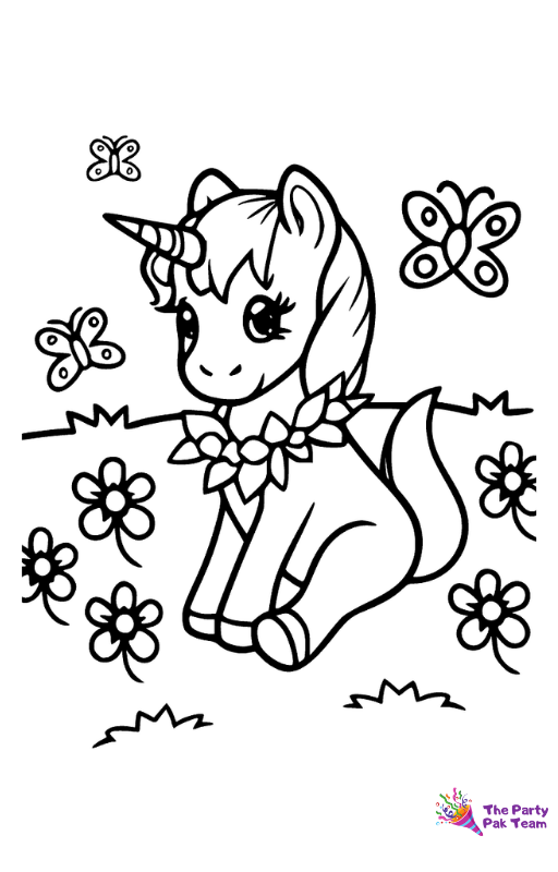 Unicorn Coloring Pages