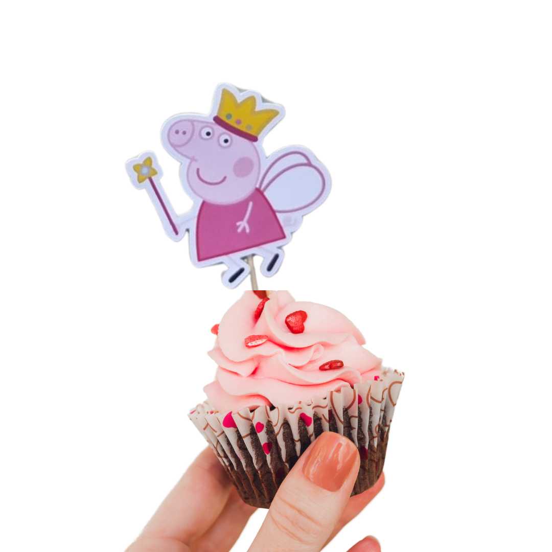 Peppa Pig Mini Cupcake Toppers
