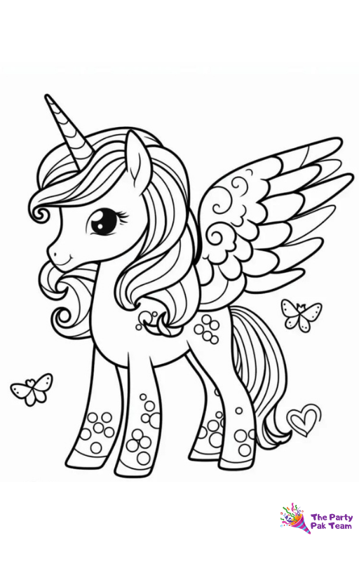 Unicorn Coloring Pages