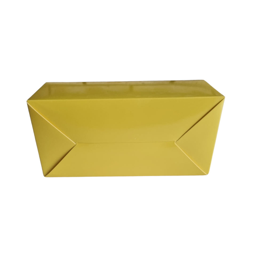 Plain Party Box Pack of 10 Yellow