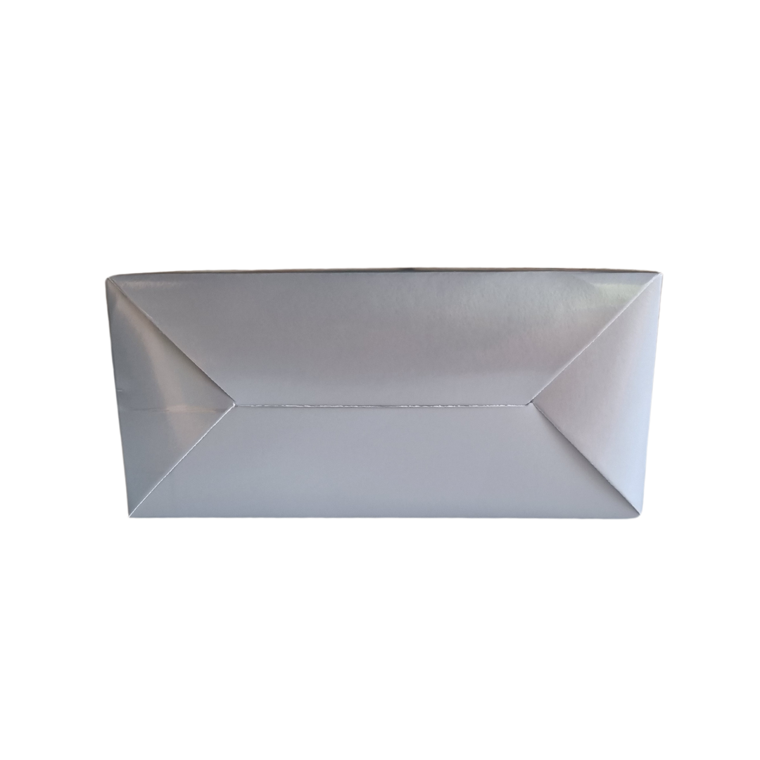 Plain Party Box Pack of 10 Silver