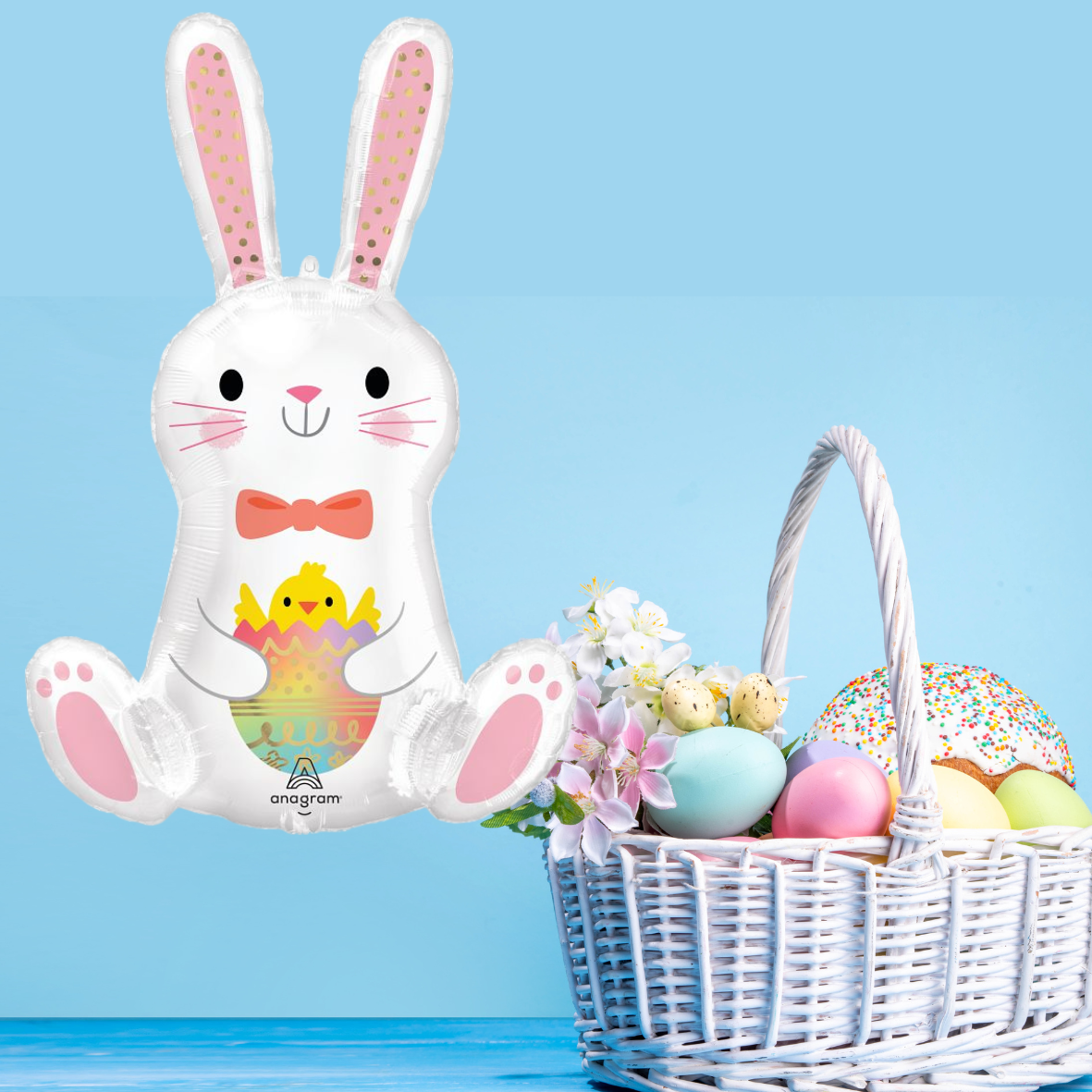 Bunny Love Rabbit Supershape Foil Balloon