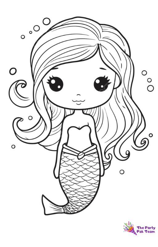 Mermaid Coloring Pages