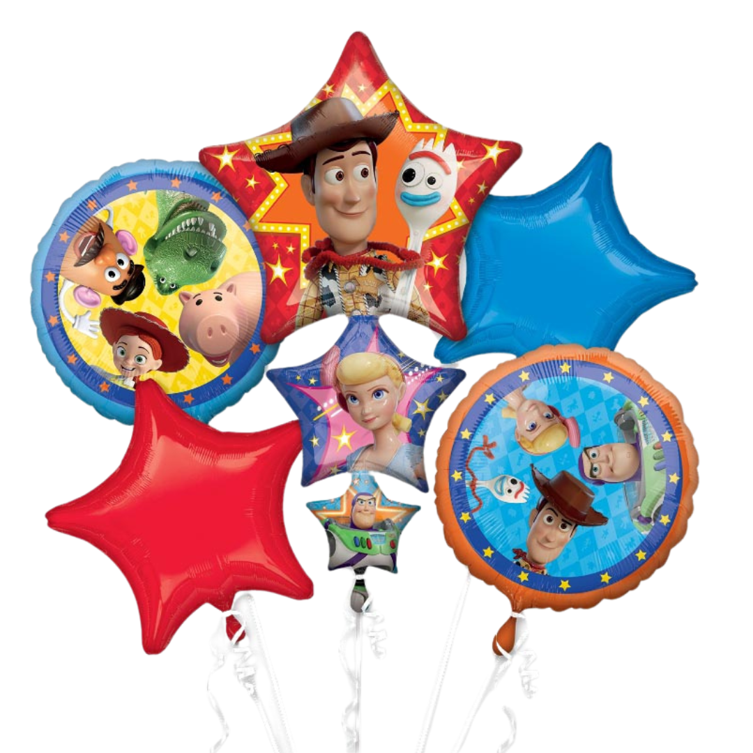 Toy Story Foil Balloon Bouquet - 5 Pieces