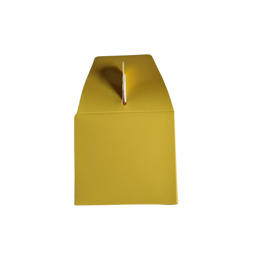 Plain Party Box Pack of 10 Yellow