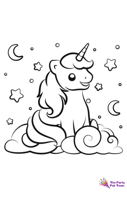 Unicorn Coloring Pages