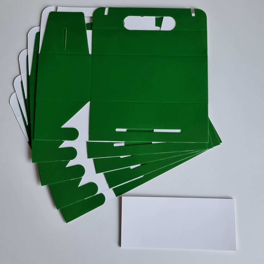 Plain Party Box Pack of 10 Forest Green