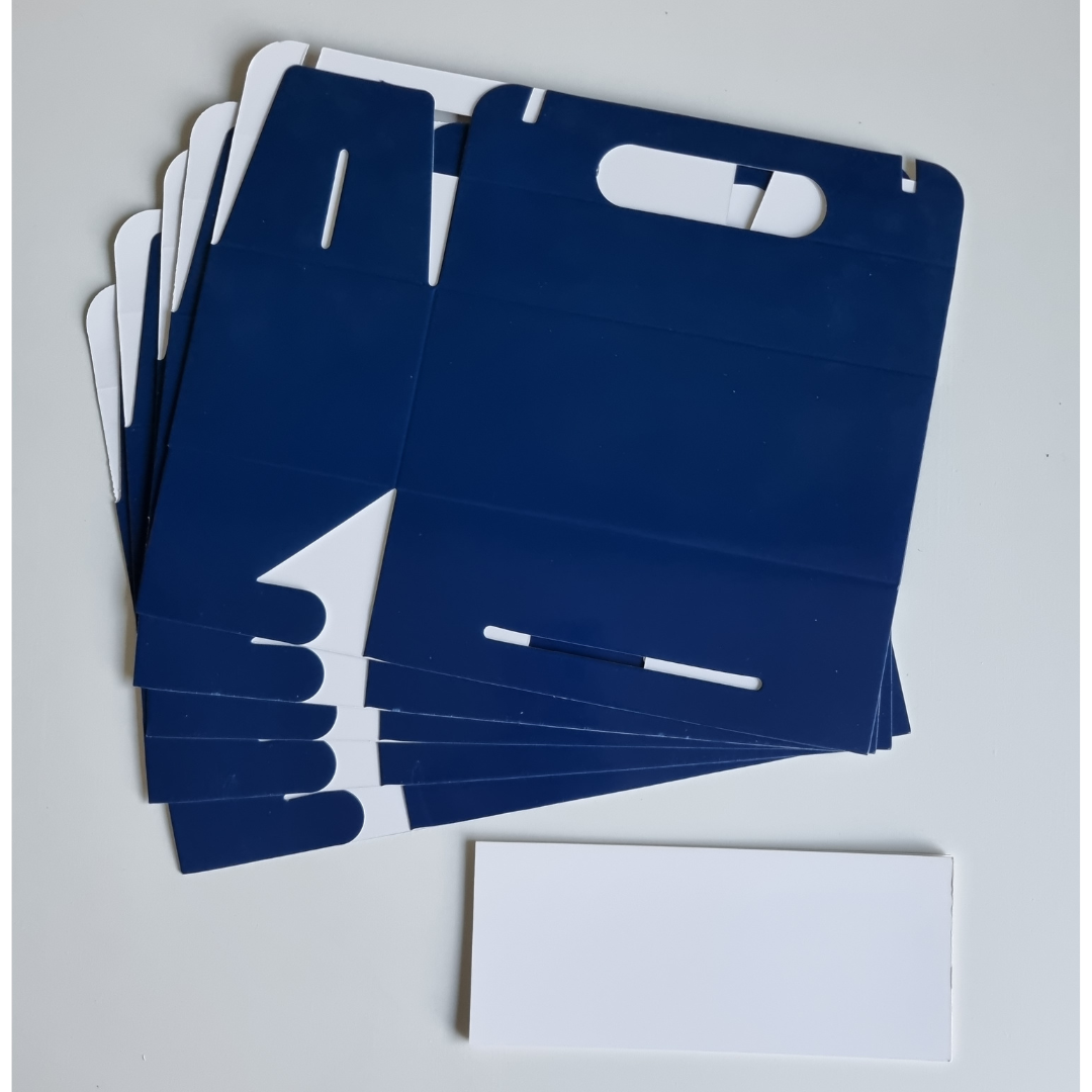 Plain Party Box Pack of 10 Navy Blue