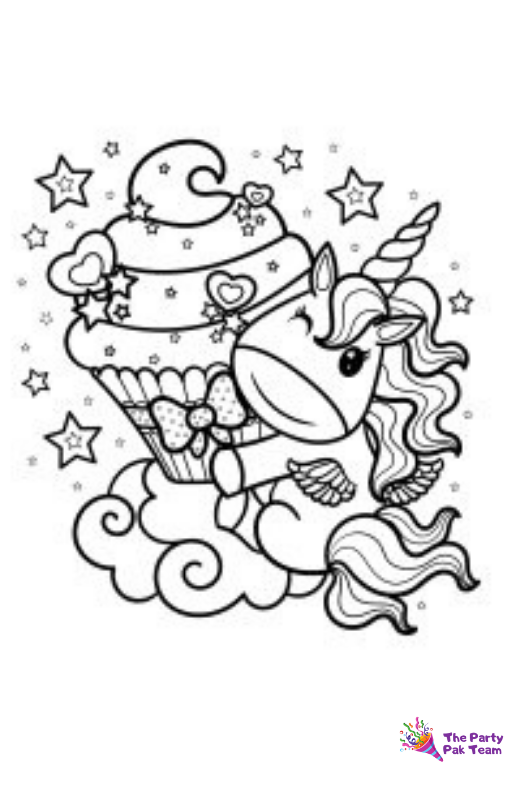 Unicorn Coloring Pages