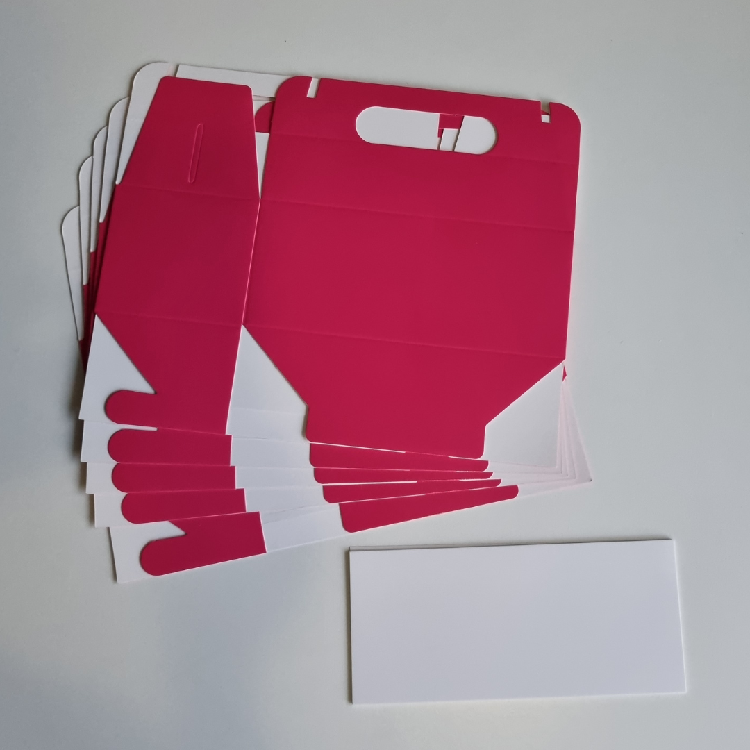 Plain Party Box Pack of 10 Cerise/Bright Pink