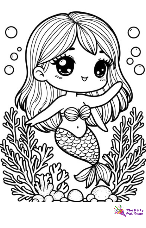 Mermaid Coloring Pages