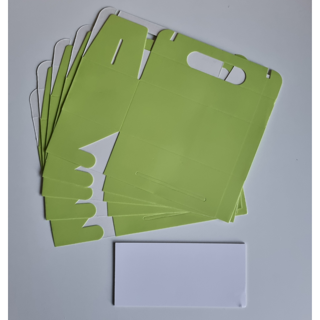 Plain Party Box Pack of 10 Lime Green