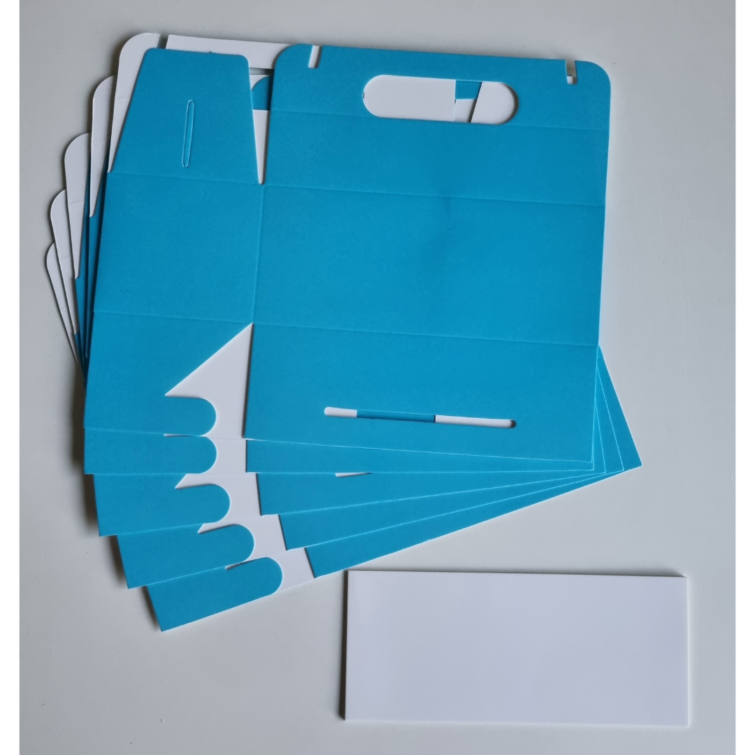 Plain Party Box Pack of 10 Blue