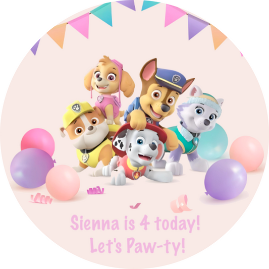 Paw Patrol Girl Banner