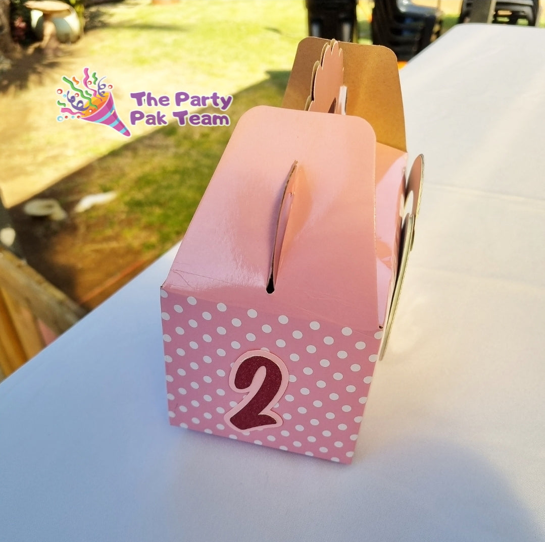 PEPPA PIG PARTY PACK 5 BOXES only, personalized kiddies birthday party themed decor party boxes customized