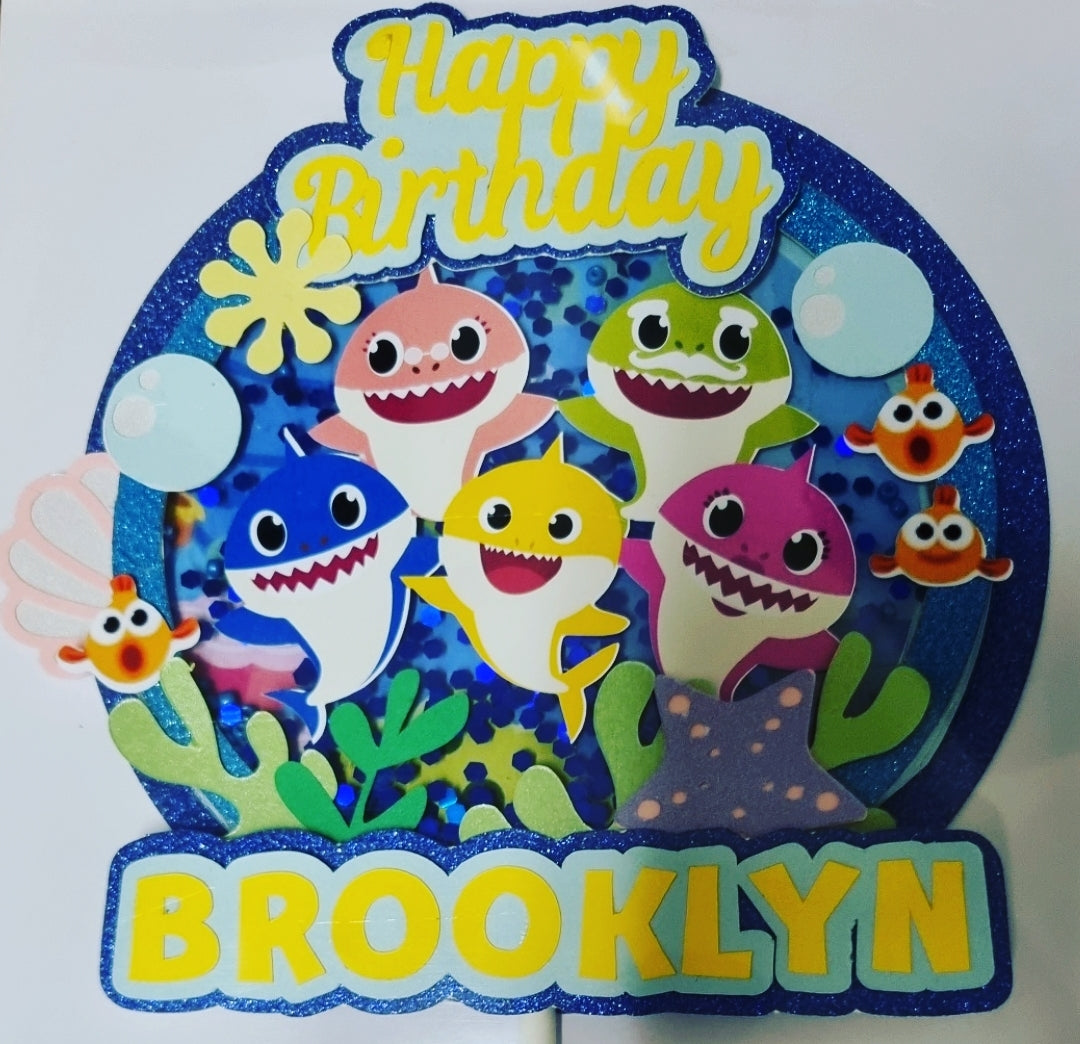 BABY SHARK CAKE TOPPER