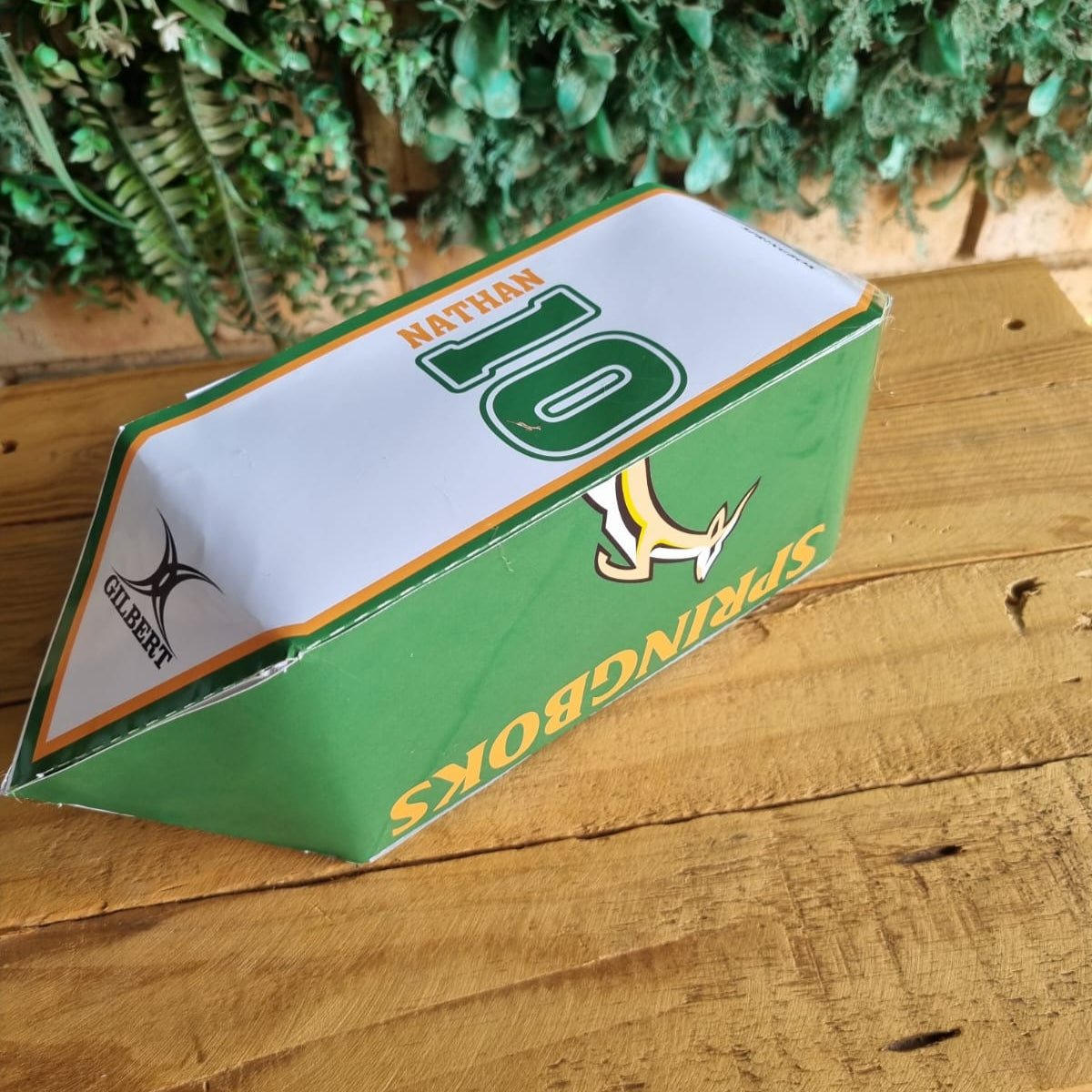 Spring Box Rugby Cutouts SPRINGBOKS INSPIRED RUGBY BALL PARTY PACKS BOX Personalized Kids’ Part ...