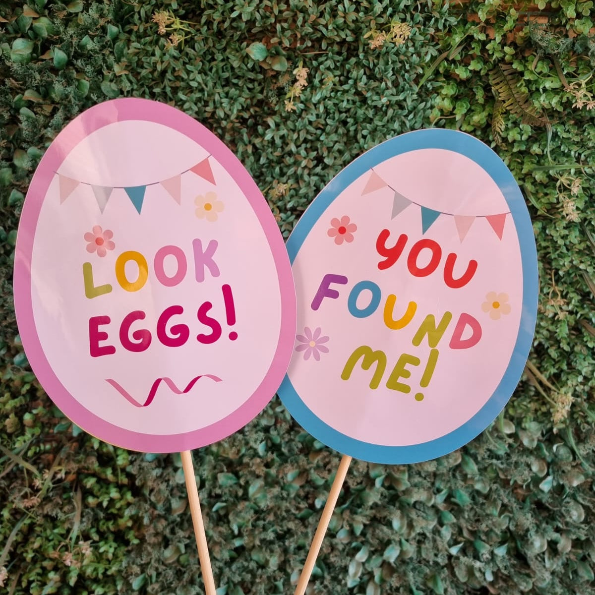 Easter Egg Hunt Signage Set of 10