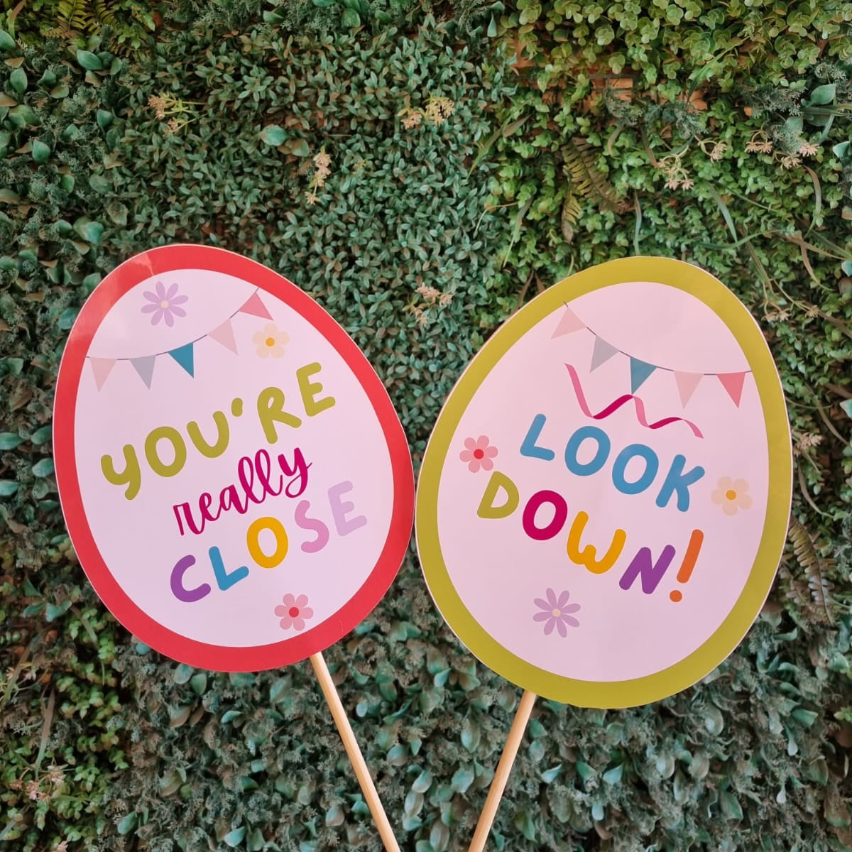 Easter Egg Hunt Signage Set of 10