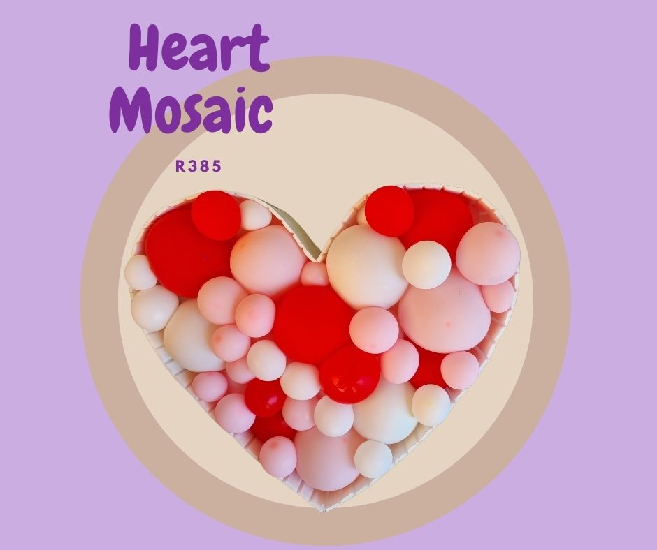 HEART BALLOON MOSAIC VALENTINE'S DAY GIFT