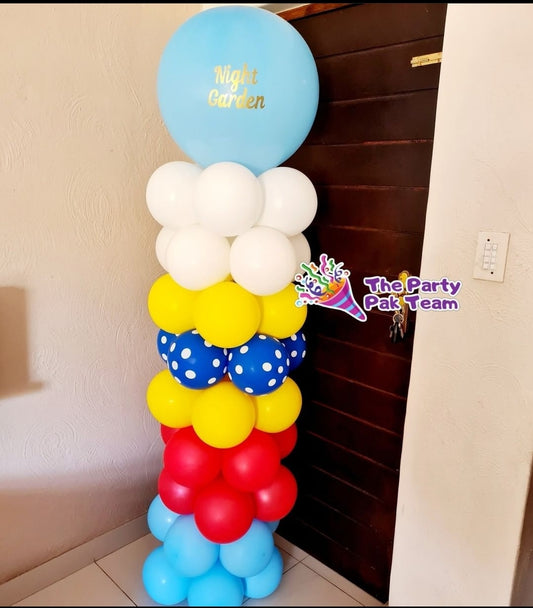 BALLOON COLUMN PERSONALIZED LARGE LATEX BALLOON TOPPER. Birthday Decor, Baby Shower Bridal Shower, Wedding, Engagements, Proposal, special occasion,